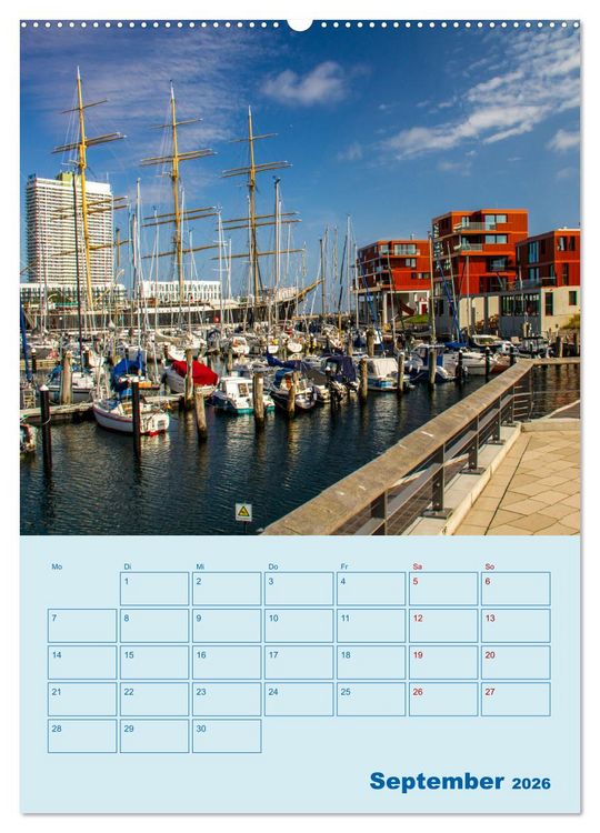 Produktbild: Priwall bei Travem&uuml;nde &ndash; Terminplaner (hochwertiger Premium Wandkalender 2026 DIN A2 hoch), Kunstdruck in Hochglanz