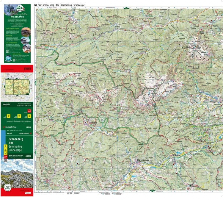 Produktbild: Freytag & berndt Wanderkarte WK 022 Schneeberg - Rax, Semmering - Schneealpe 1:50.000
