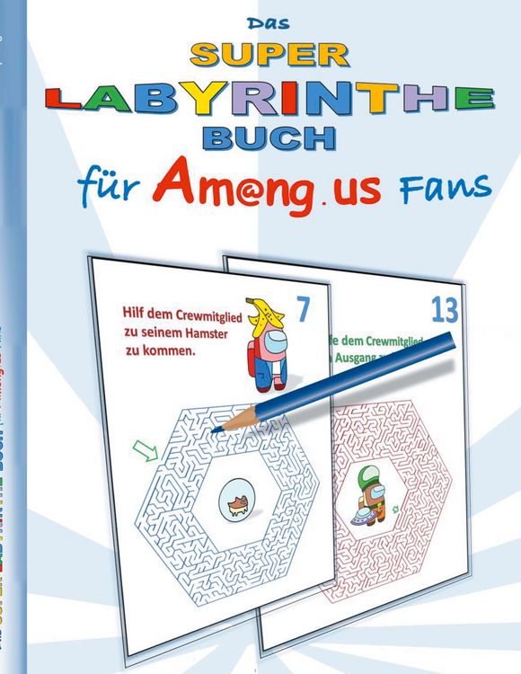 Produktbild: Das Super Labyrinthe Buch f&uuml;r Am@ng.us Fans