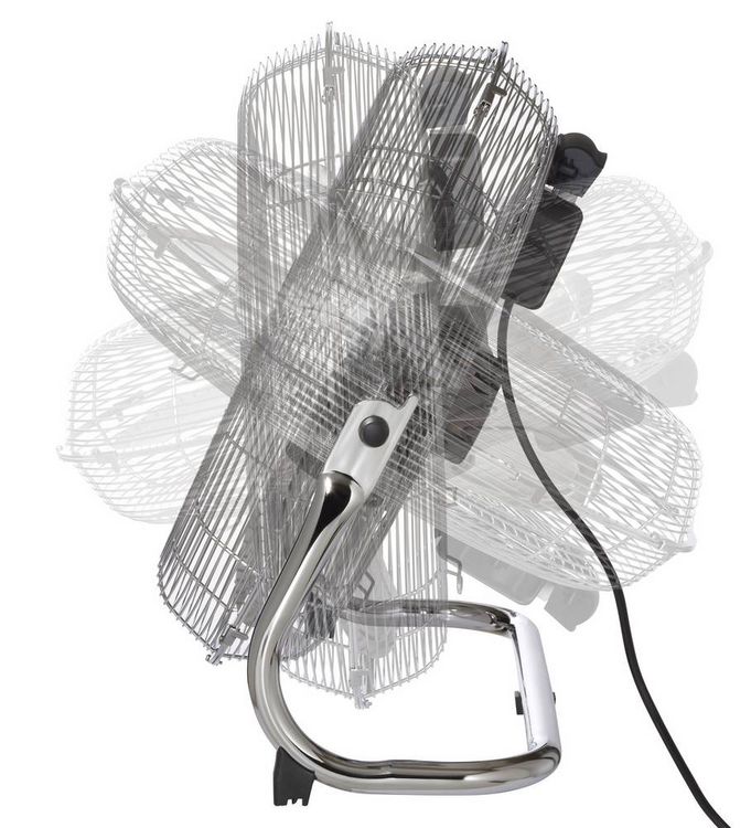 Produktbild: Sygonix Bodenventilator 70W (&Oslash; x H) 505mm x 480mm Chrom