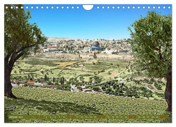 Produktbild: Heiliges Land um das Jahr 1900 - Fotos neu restauriert und koloriert (Wandkalender 2027 DIN A4 quer), CALVENDO Monatskalender