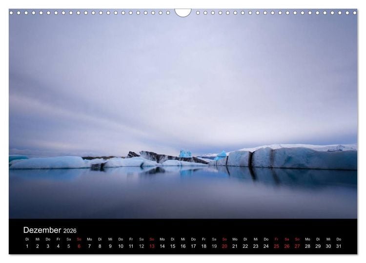 Produktbild: Island - Wundervolle Landschaften (Wandkalender 2026 DIN A3 quer), CALVENDO Monatskalender