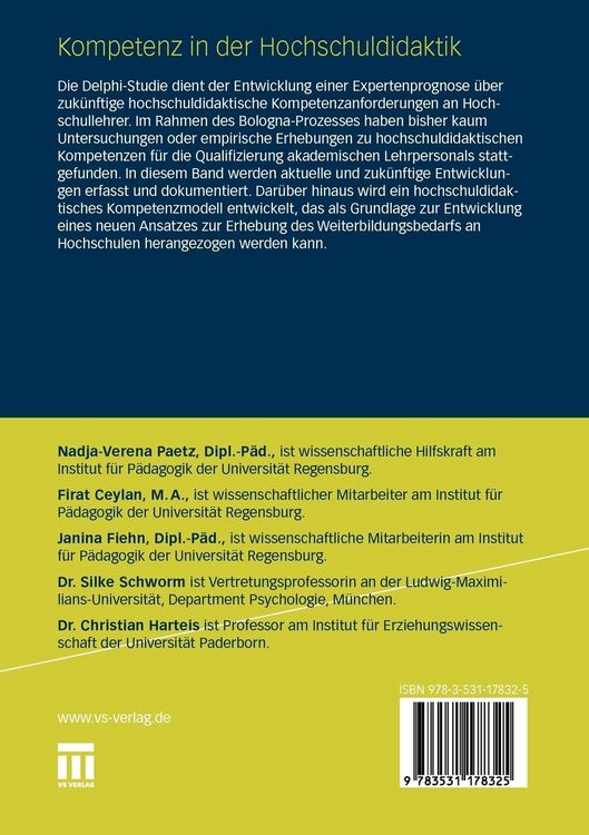 Produktbild: Kompetenz in der Hochschuldidaktik
