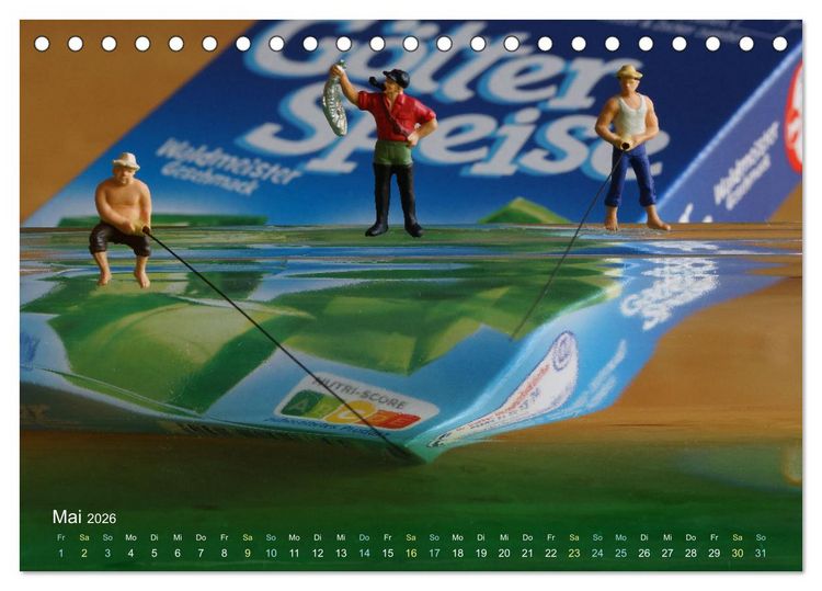 Produktbild: Das geheime Leben von Miniatur-Figuren (Tischkalender 2026 DIN A5 quer), CALVENDO Monatskalender