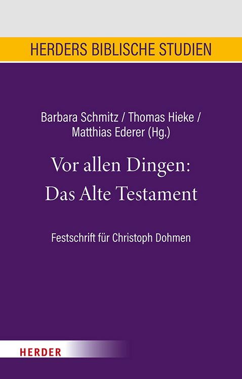 Produktbild: Vor allen Dingen: Das Alte Testament