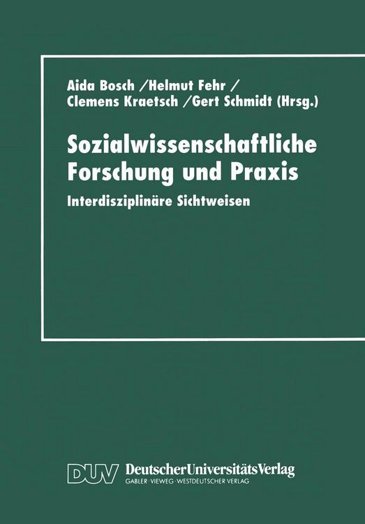 Produktbild: Sozialwissenschaftliche Forschung und Praxis