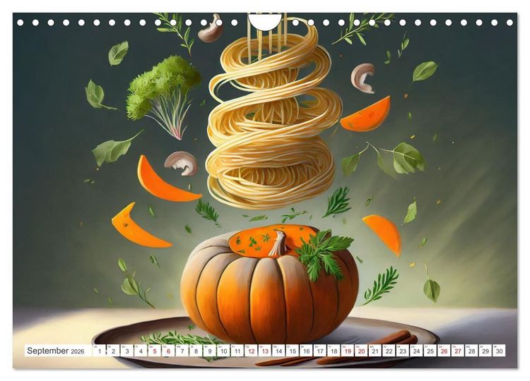 Produktbild: Nudel Varianten (Wandkalender 2026 DIN A4 quer), CALVENDO Monatskalender