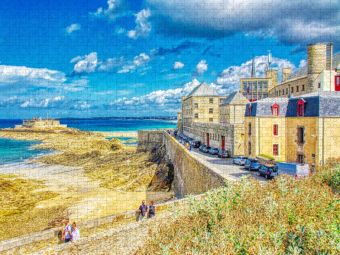 Produktbild: CALVENDO Puzzle Saint Malo | 2000 Teile Lege-Gr&ouml;&szlig;e 90x67cm Foto-Puzzle f&uuml;r gl&uuml;ckliche Stunden