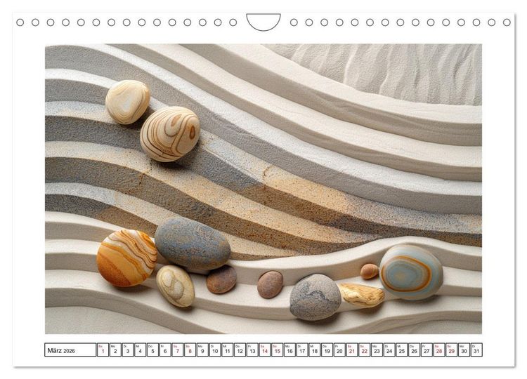 Produktbild: Augenmeditation im Zen Garten (Wandkalender 2026 DIN A4 quer), CALVENDO Monatskalender