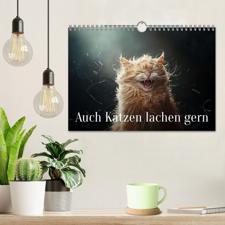 Produktbild: Auch Katzen lachen gern (Wandkalender 2026 DIN A4 quer), CALVENDO Monatskalender