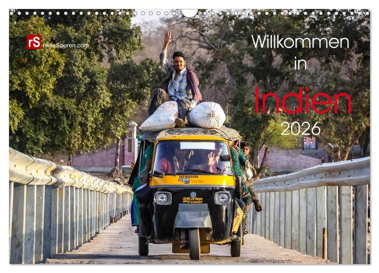 Produktbild: Willkommen in Indien 2026 (Wandkalender 2026 DIN A3 quer), CALVENDO Monatskalender