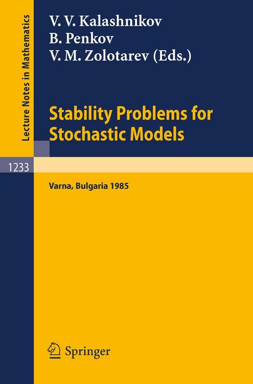 Produktbild: Stability Problems for Stochastic Models