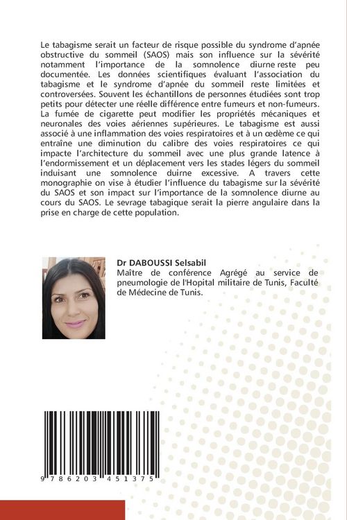 Produktbild: Tabac et Apn&eacute;es du Sommeil (SAOS)