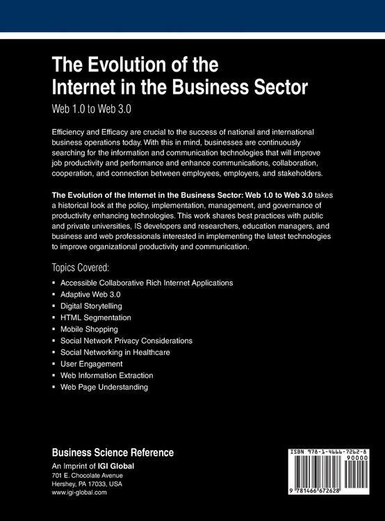 Produktbild: The Evolution of the Internet in the Business Sector