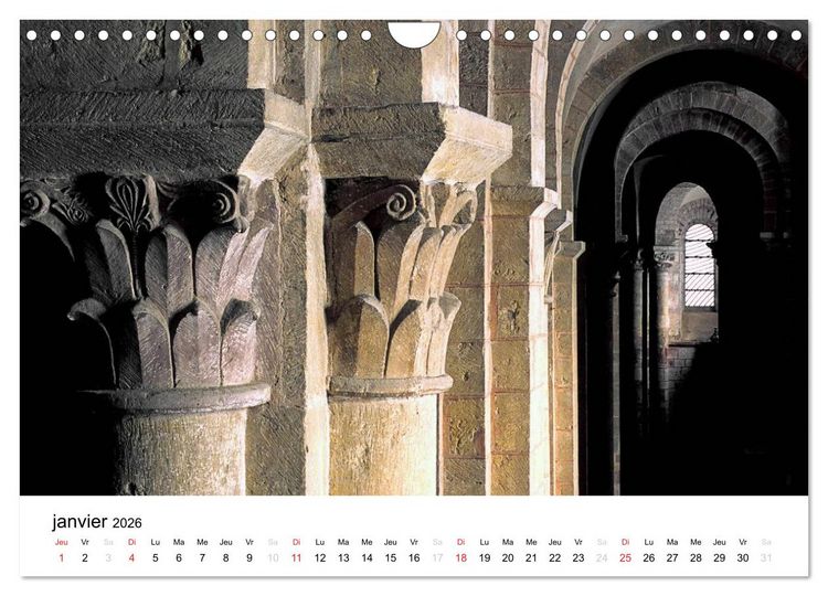 Produktbild: Abbatiale de Conques (Calendrier mural 2026 DIN A4 vertical), CALVENDO calendrier mensuel