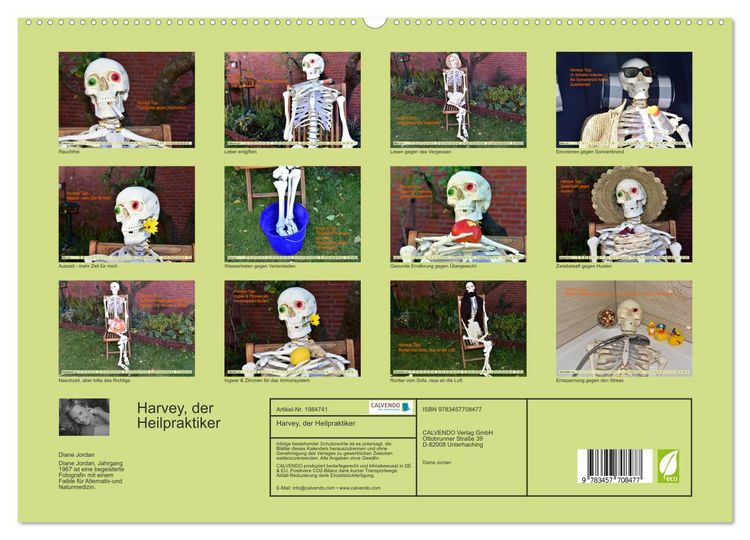 Produktbild: Harvey, der Heilpraktiker (hochwertiger Premium Wandkalender 2026 DIN A2 quer), Kunstdruck in Hochglanz