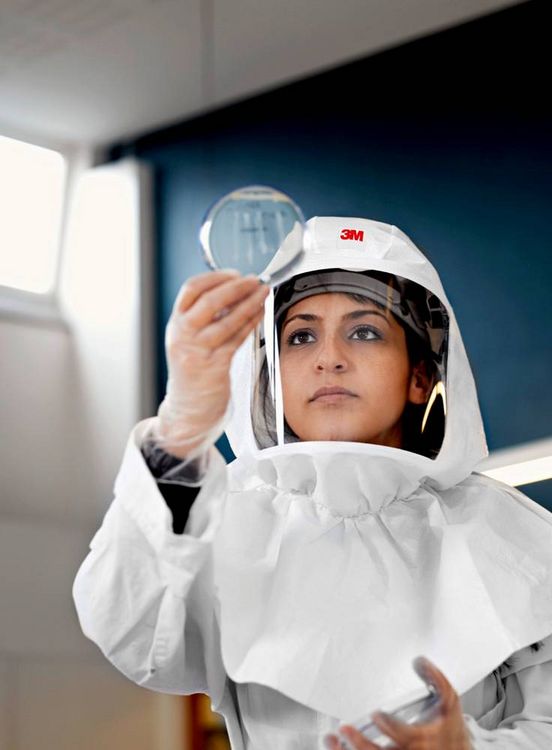 Produktbild: 3M S-433L Einwegleichthaube EN 166 Wei&szlig;