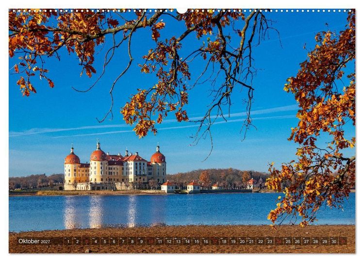 Produktbild: Moritzburg mit Schlossansichten (Wandkalender 2027 DIN A2 quer), CALVENDO Monatskalender