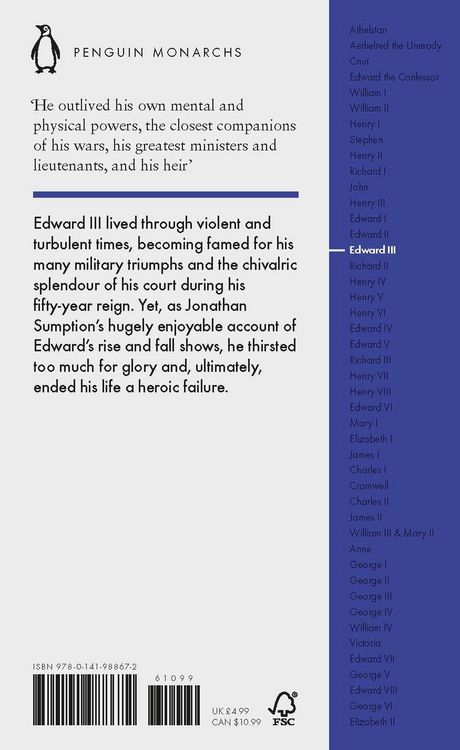 Produktbild: Edward III (Penguin Monarchs)