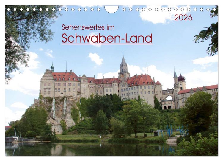 Produktbild: Sehenswertes im Schwaben-Land (Wandkalender 2026 DIN A4 quer), CALVENDO Monatskalender