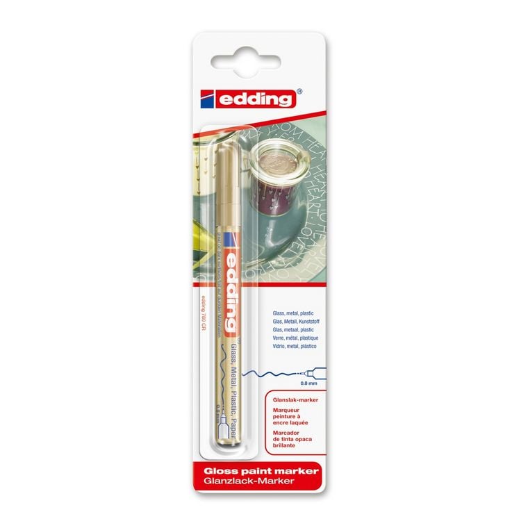 Produktbild: edding Glanzlackmarker 780 gold 0,8mm