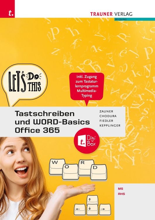 Produktbild: Tastschreiben und WORD-Basics MS/AHS Office 365 + TRAUNER-DigiBox