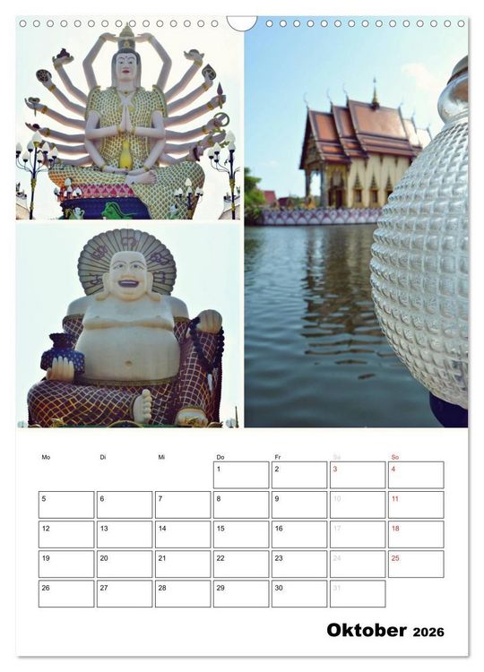 Produktbild: Das bunte Leben in Thailand (Wandkalender 2026 DIN A3 hoch), CALVENDO Monatskalender