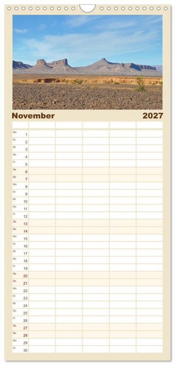 Produktbild: Familienplaner 2027 - Erlebe mit mir das traumhafte Marokko mit 5 Spalten (Wandkalender, 21 x 45 cm) CALVENDO
