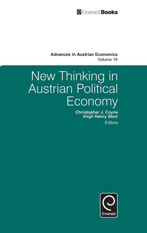Produktbild: New Thinking in Austrian Political Economy