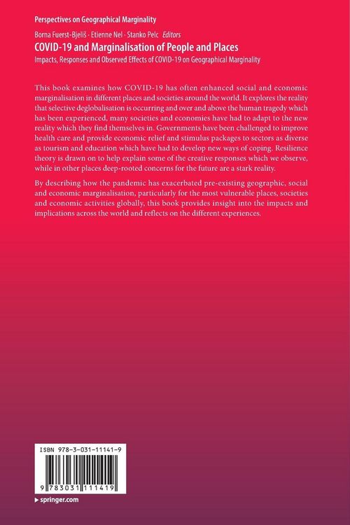 Produktbild: COVID-19 and Marginalisation of People and Places