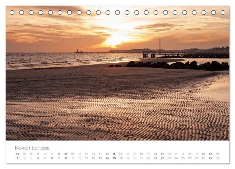 Produktbild: Gr&ouml;mitz - Ostseebad an der Sonnenseite (Tischkalender 2026 DIN A5 quer), CALVENDO Monatskalender