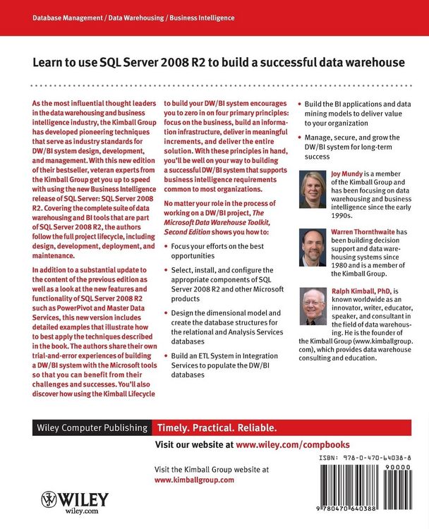 Produktbild: The Microsoft Data Warehouse Toolkit