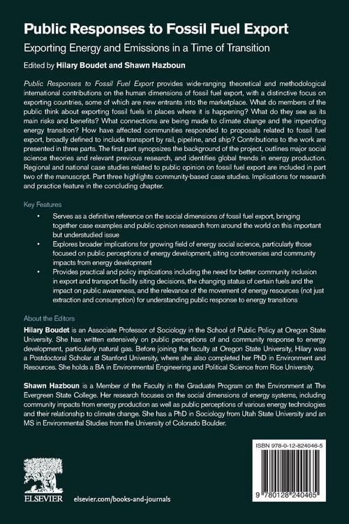 Produktbild: Public Responses to Fossil Fuel Export