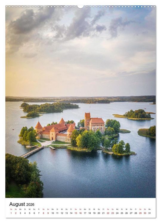 Produktbild: Reiselust Kalender (Wandkalender 2026 DIN A2 hoch), CALVENDO Monatskalender