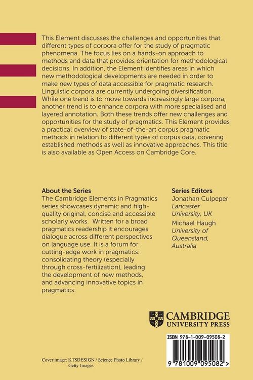 Produktbild: Corpus Pragmatics