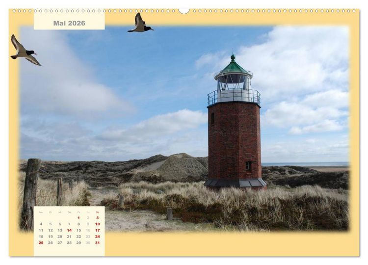 Produktbild: Leuchtt&uuml;rme Schleswig-Holsteins (hochwertiger Premium Wandkalender 2026 DIN A2 quer), Kunstdruck in Hochglanz