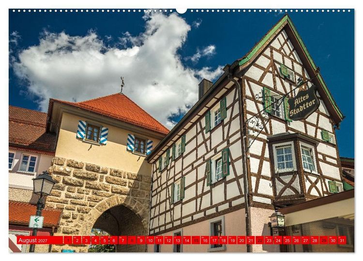 Produktbild: M&uuml;hlheim an der Donau (Wandkalender 2027 DIN A2 quer), CALVENDO Monatskalender