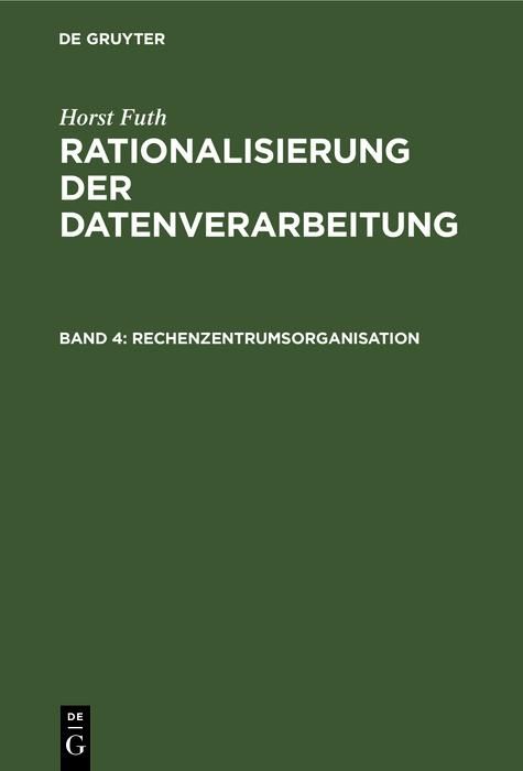 Produktbild: Rechenzentrumsorganisation