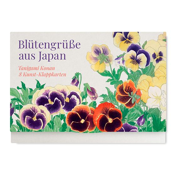 Produktbild: Bl&uuml;tengr&uuml;&szlig;e aus Japan &ndash; Acht Kunst-Klappkarten
