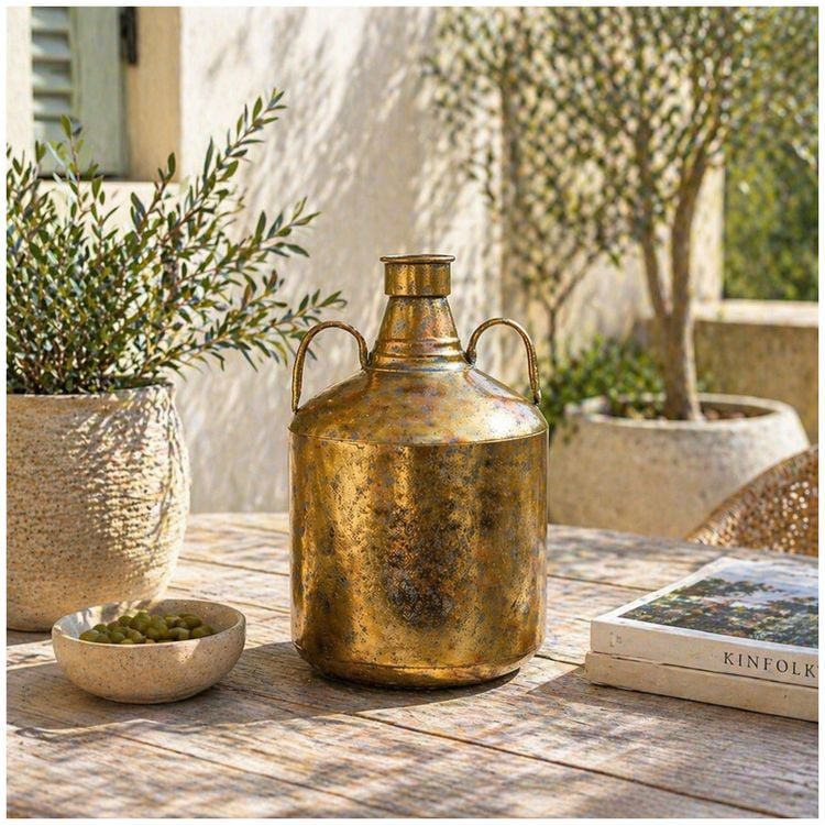 Produktbild: HTI-Living Vase Dhaka goldfarben 34 cm B-Wahl Vase Dhaka goldfarben 34 cm B-Wahl
