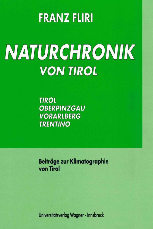 Produktbild: Naturchronik von Tirol