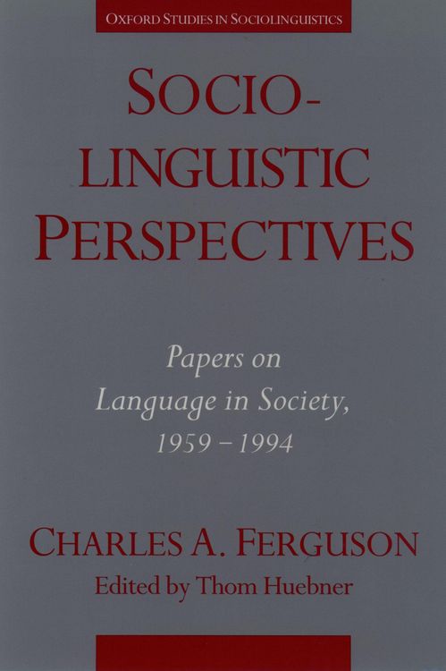 Produktbild: Sociolinguistic Perspectives