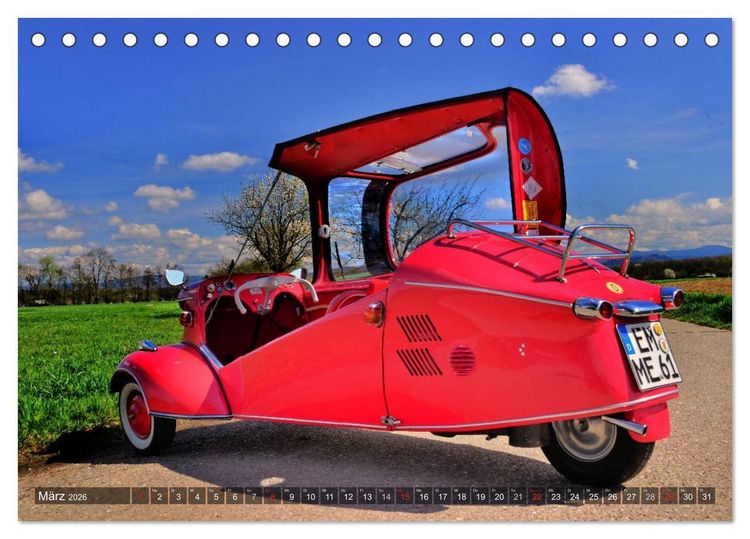 Produktbild: Messerschmitt KR 200 Kabinenroller (Tischkalender 2026 DIN A5 quer), CALVENDO Monatskalender