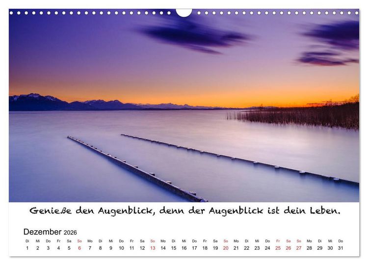 Produktbild: Meditation Wasser (Wandkalender 2026 DIN A3 quer), CALVENDO Monatskalender