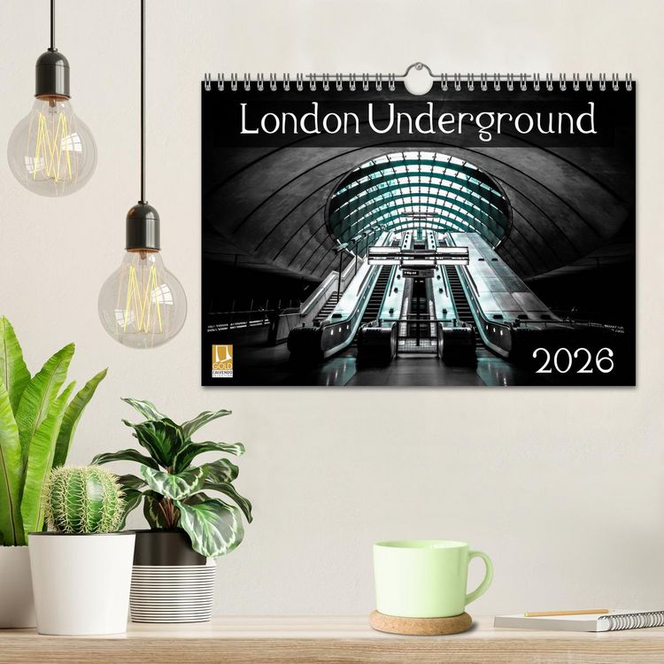 Produktbild: London Underground 2026 (Wall Calendar 2026 DIN A4 landscape), CALVENDO 12 Month Wall Calendar