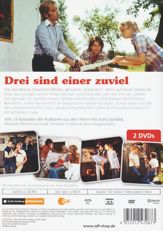 Produktbild: Drei sind einer zuviel - Die komplette Serie [2 DVDs]