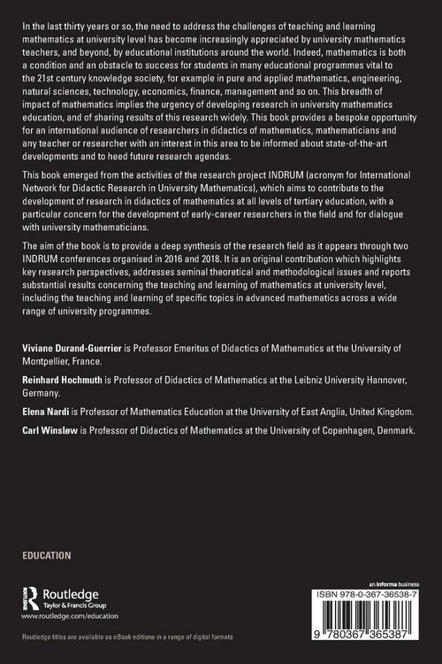 Produktbild: Research and Development in University Mathematics Education