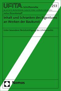 Produktbild: Inhalt und Schranken des Eigentums an Werken der Baukunst