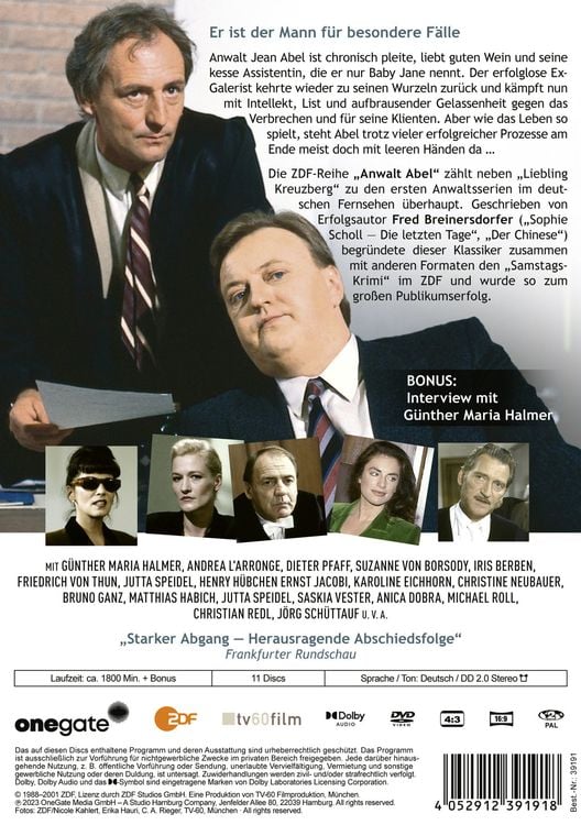 Produktbild: Anwalt Abel - Die komplette Serie [11 DVDs]