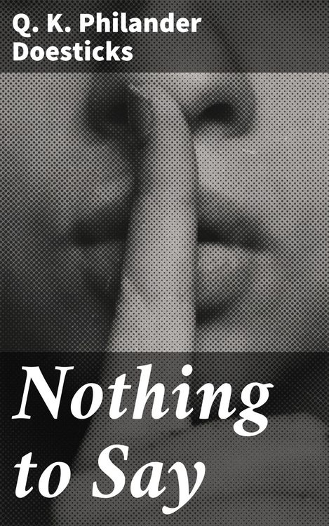 Produktbild: Nothing to Say